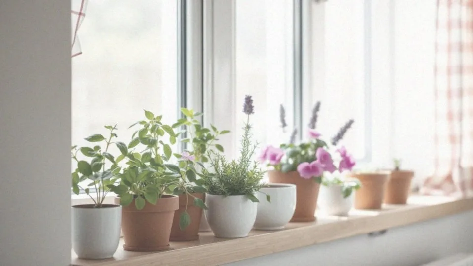 Co postawić na parapecie — jakie kwiaty i zioła wybrać?
