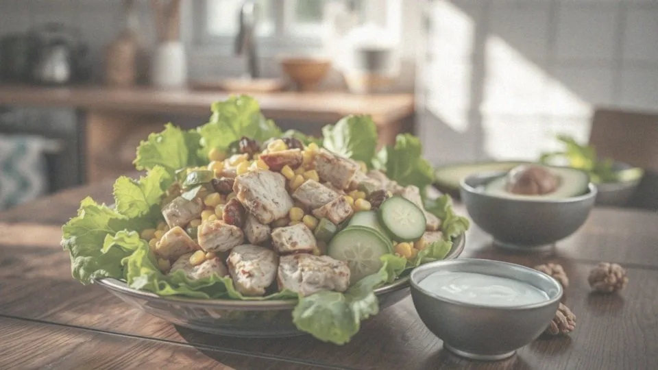 Jakie są zdrowotne korzyści sałatki z wędzonym kurczakiem?