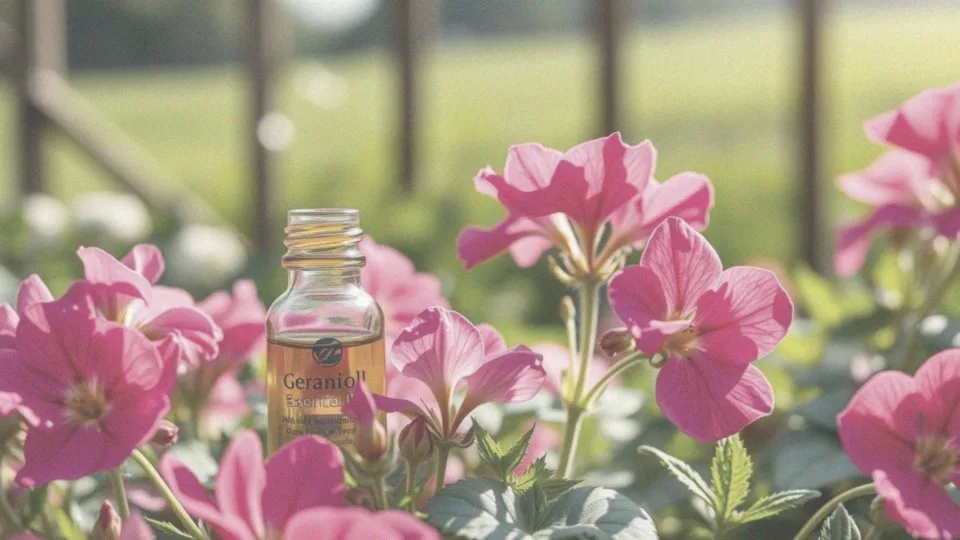 Co sprawia, że olejek geraniowy jest efektywny w odstraszaniu meszek?
