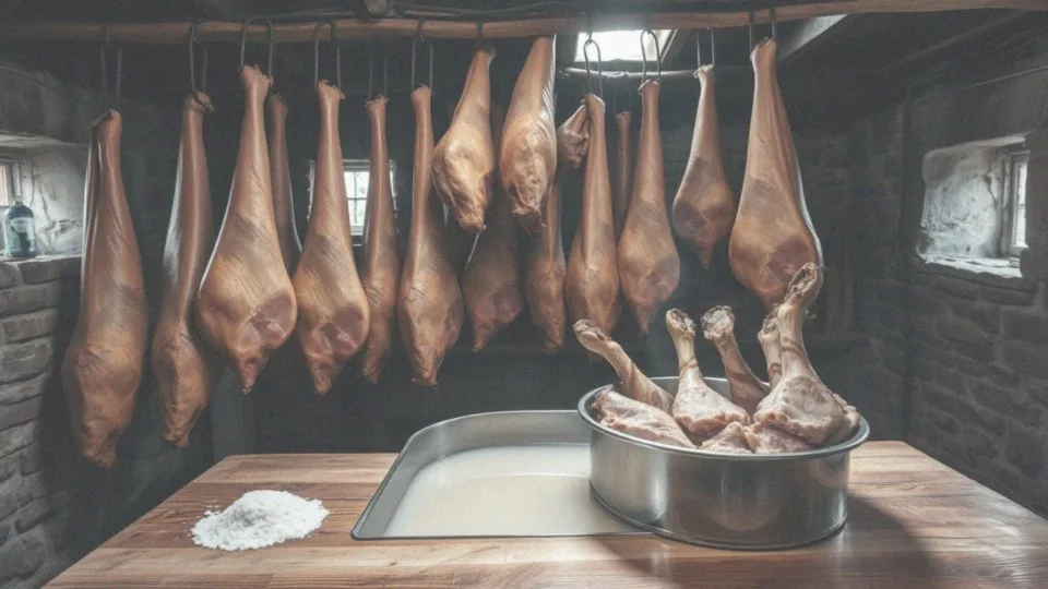 Jakie metody konserwacji są stosowane do produkcji szynki?