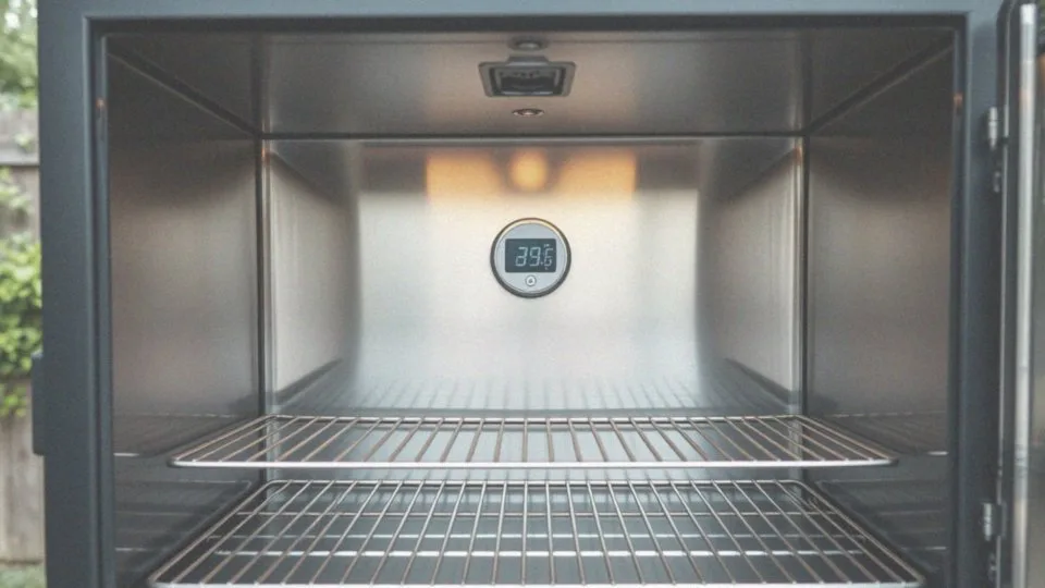 Gdzie powinien być umieszczony termometr w wędzarni elektrycznej?