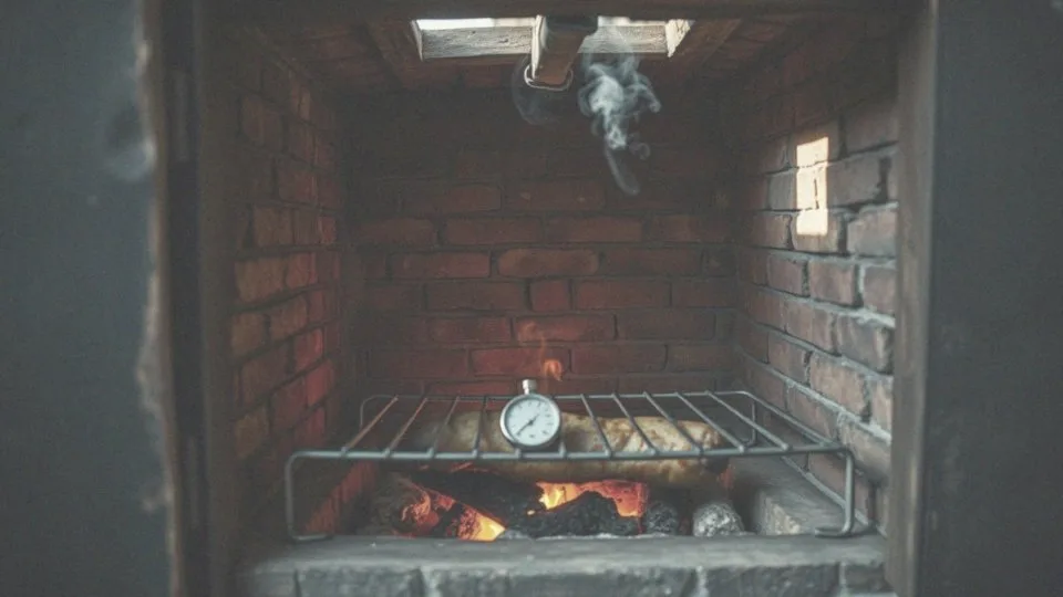 Jakie są zalecane odległości dla termometru od paleniska?