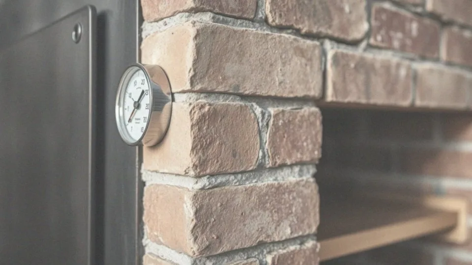 Jak ustawić termometr na bocznej ściance wędzarni?