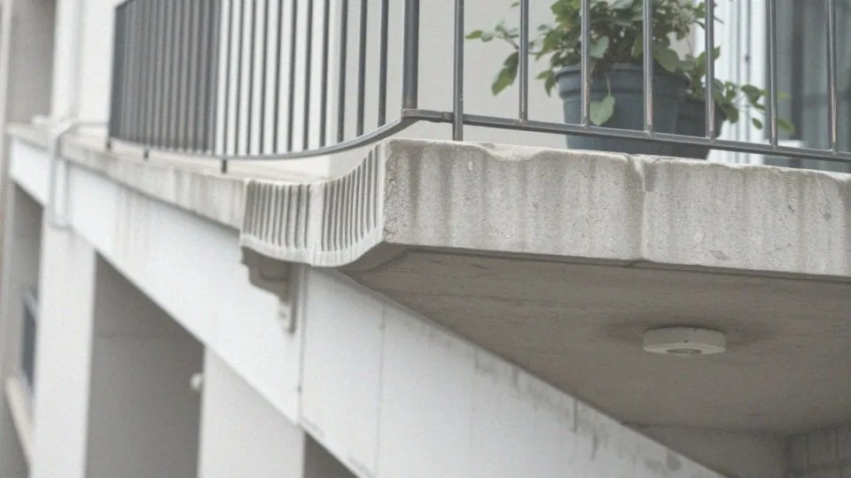 Jak odprowadzanie wody z boków balkonów wpływa na jego trwałość?