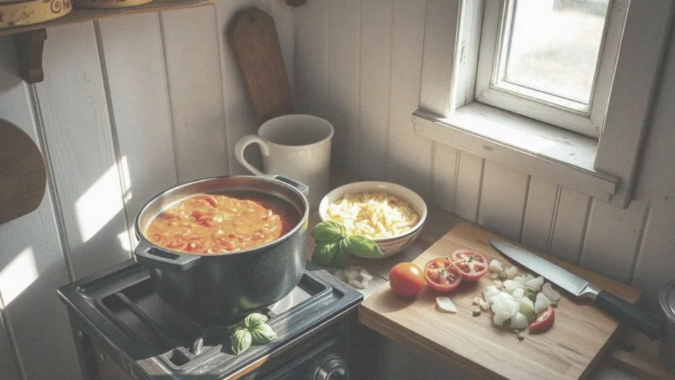 Jak zrobić krem ze świeżych pomidorów z makaronem orzo?