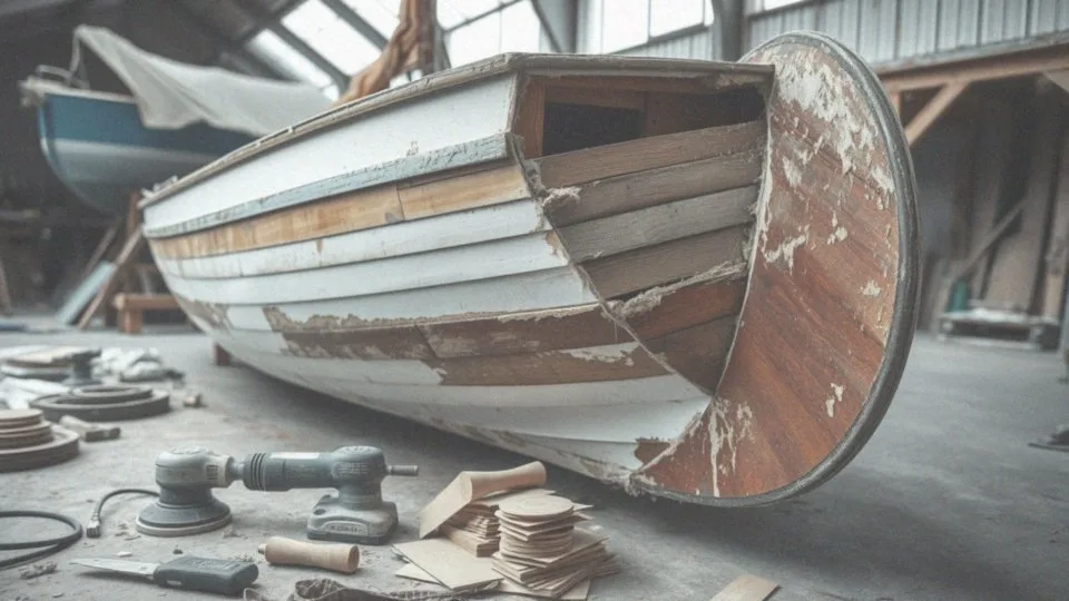 Jak usunąć starą farbę z łodzi z laminatu?