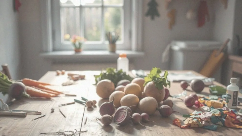 Jakie techniki rękodzielnicze można zastosować przy tworzeniu kukiełek warzywnych?