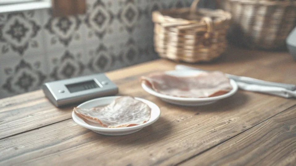 Ile kalorii ma plasterek szynki wieprzowej?