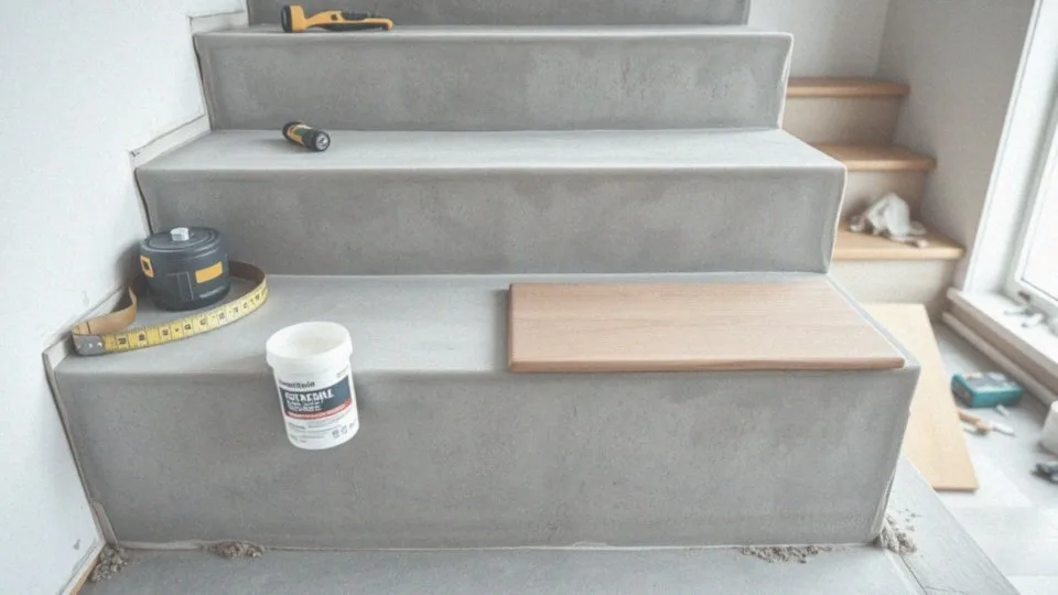 Jak można zamontować nakładki na schody betonowe?