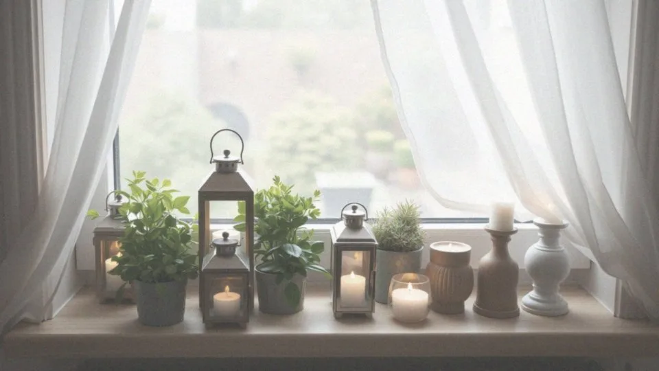 Jakie latarenki i świeczniki warto dodać do dekoracji parapetu?