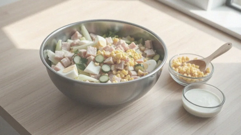 Jak przygotować sałatkę z pora i szynki?