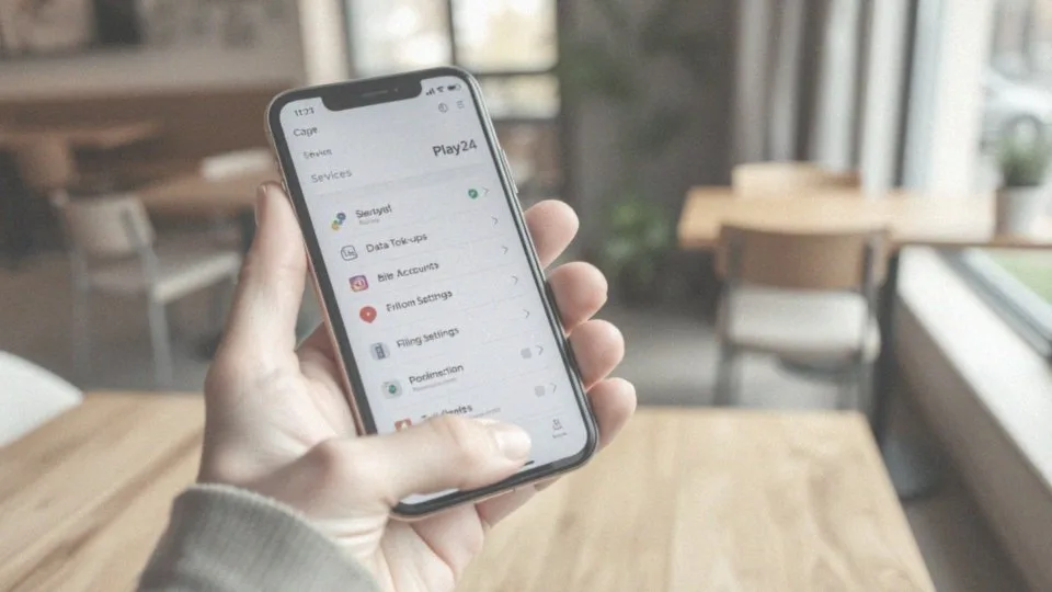 Jakie dodatkowe usługi oferuje aplikacja Play24 po zalogowaniu?