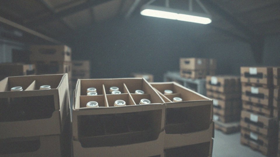 Jakie przegródki i dystansowe kratki są używane w kartonach na piwo?