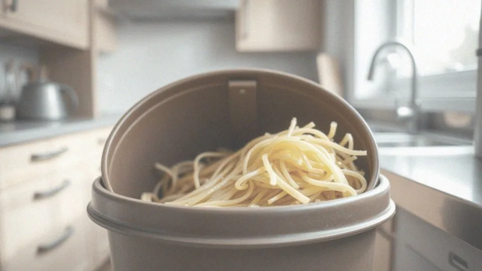 Jak przygotować ugotowany makaron do wyrzucenia?