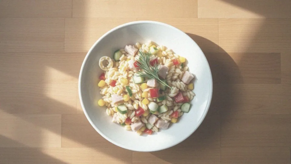 Sałatka z makaronem orzo – przepisy, składniki i zalety