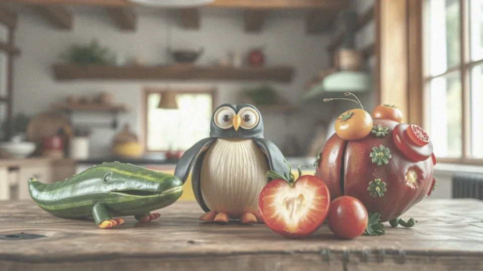 Zwierzęta z owoców i warzyw – kreatywne pomysły na zdrowe przekąski